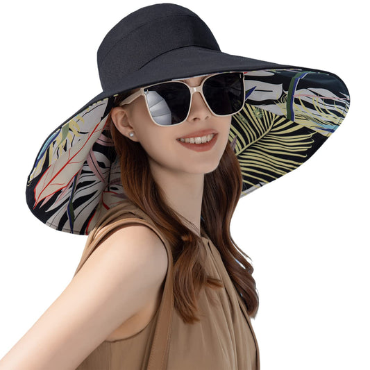 Eyeland Reversible Sun Hat – Black / Beige